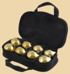 Петанк (бочче) в нейлоновой сумке на 8 шаров (цвет золото)