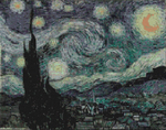 Мозаика по номерам Звёздная ночь Ван Гог (40 на 50 см)