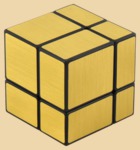 Кубик 2*2 зеркальный (золотой)
