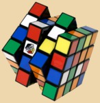 Кубик Рубика 4 на 4 (без наклеек, мягкий механизм)